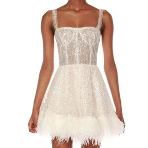 Bronx and Banco Mademoiselle Bridal Mini Dress - Size M